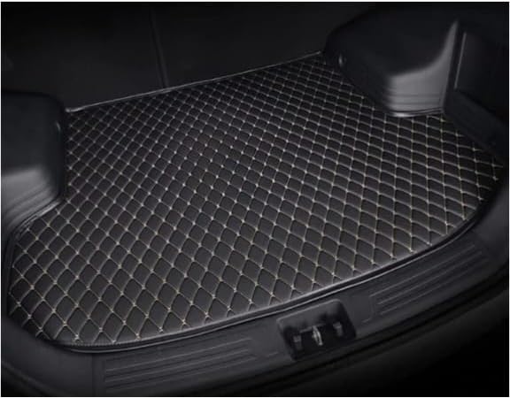 Image of 7D Luxury Faux Leather Waterproof Grass Foot Mats for Car Interior