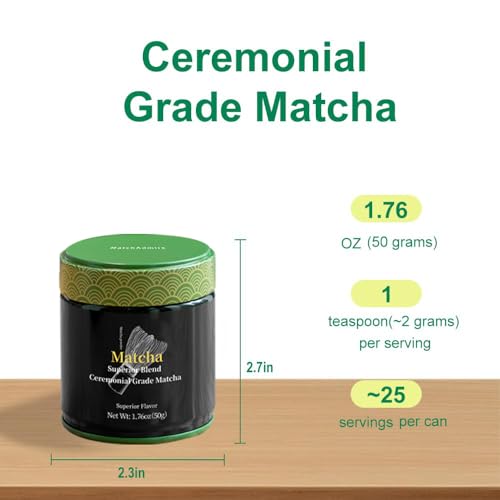 Té matcha en polvo ceremonial 50 g miniatura 3