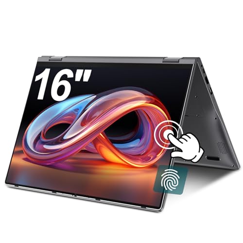 Image of jumper 16 inch Convertible Laptop, Laptop Computer with 16GB RAM 1152GB Storage, IPS FHD 360 Degree Touchscreen, Fingerprint Reader, Backlit Keyboard