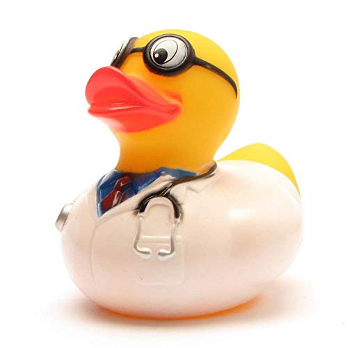 Duckshop I Badeente Arzt I Quietscheente I Quietscheentchen L: 7,5 cm I Geschenk Mediziner I Präsent Sammler