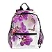 Orchidee Schmetterling Lila Kinderrucksack Babytasche minirucksack für 3-8 Jährige Jungen und Mädchen im Kindergarten 25.4x10x30 cm