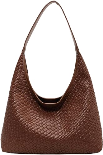 2025 Leather Tote Bag for Women Top-handle Shoulder Bag, Hobo Bags Large Capacity Soft Vegan Crossbody Handbag Underarm