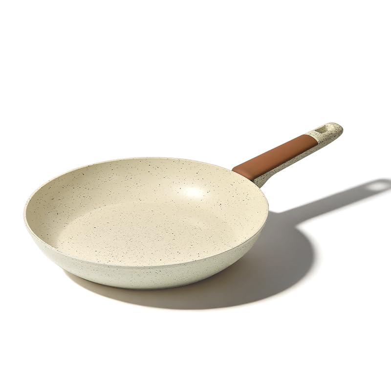 MSMK 28cm Cream Ceramic Non-Stick Frying Pan