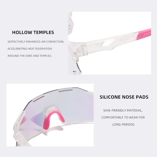 DONGQI Photochromic Sports Sunglasses