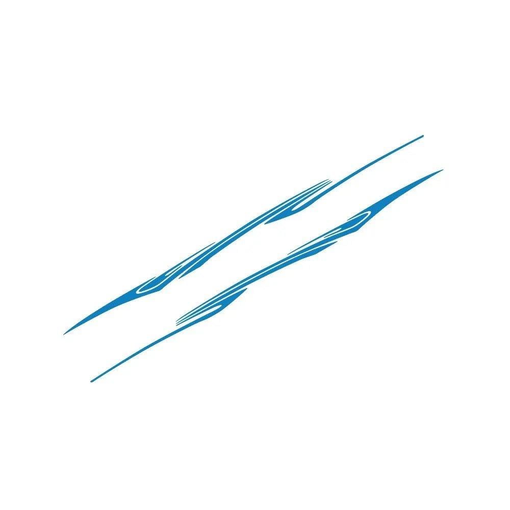 Bertdcx Glossy Blue Auto Accessory For Hyundai Kona Waist Graphics Stripes Vinyl Decals Auto Decoration Accessories(Glossy Blue)