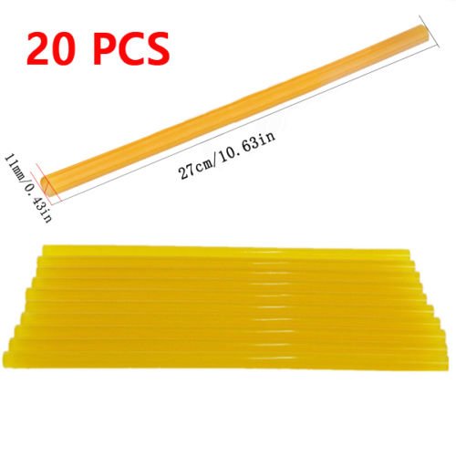 Ting Ao 20PCS Yellow Glue Sticks Glutinosity for DENT Removal Tools 11mm*270mm Handy