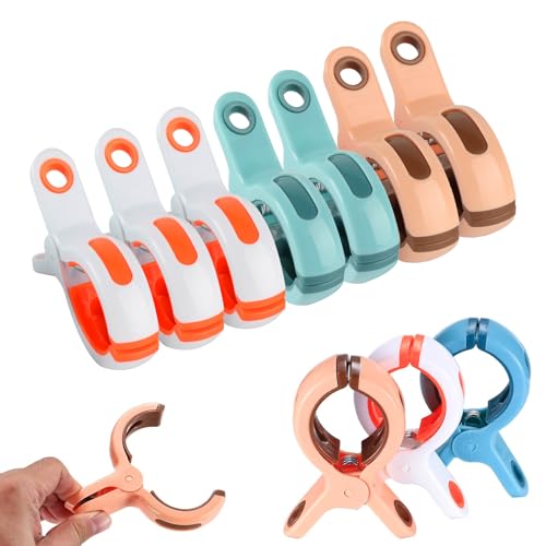 Große Klammern, 10 STK Badetuch Klammern, Handtuchklammern für...