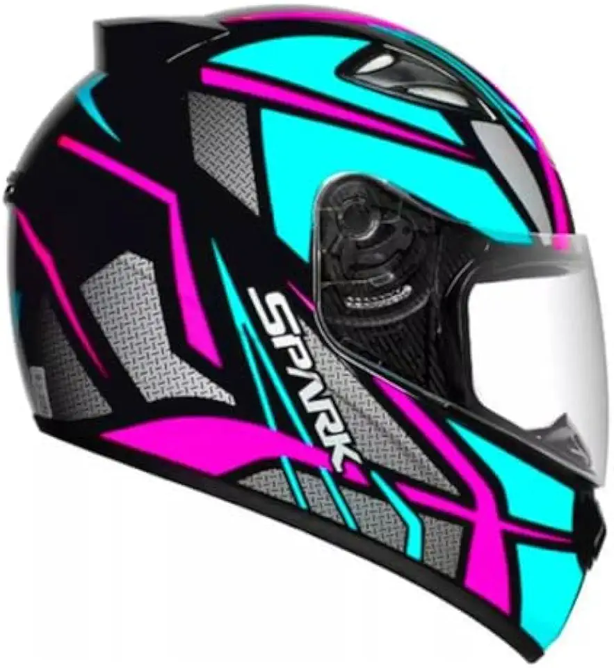 Capacete Masculino Feminino Ebf Spark Spider Rosa Tifany Brilhante