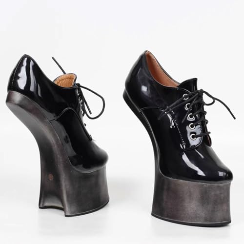 High Heels 18cm Heelless Waterproof Platform Lace Up2