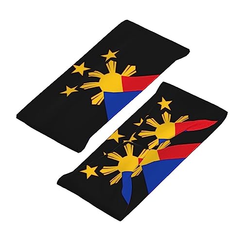 Image of Cute Flag Headbands Women Men Flag Sweatband Sports Headband for Running, Cycling, Yoga Gym, Working Out