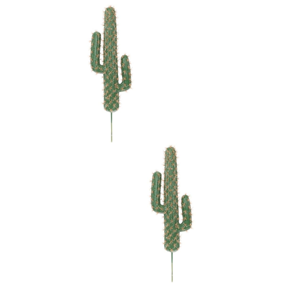 MAGICLULU 2 Piezas Modelo de Cactus Escultura de Planta de Agave Cactus Artificial sin Maceta Falso Artificiales decoración Oficina Paisaje de Adorno en Forma de