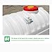 Large-Capacity Outdoor Plastic Water Storage Tank, Portable Camping Round Water Storage Bucket, Large Household Water Storage Tower with Faucet, Horizontal Drum Suitable for Home and Industry