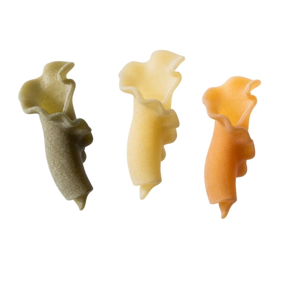 Dalla Costa Gigli Tricolores con Tomate y Espinacas. Made in Italy. Paquete Ahorro 12x500 gramos