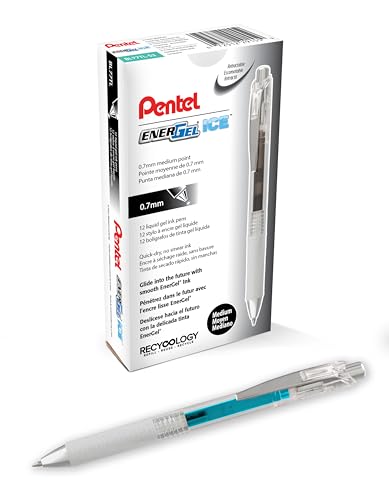 Bolígrafo Pentel EnerGel ICE Gel Líquido 0.7 mm Turquesa Pack 12 miniatura 5