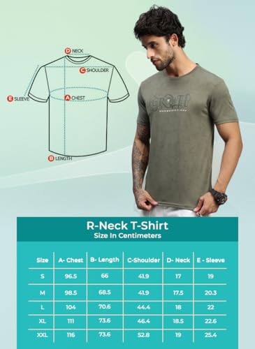 Image of Lux Nitro Men's Cloud Burst Printed Half Sleeve T-Shirt | Cotton Blend Round Neck Tee | Regular Fit Casual Wear