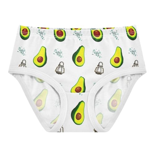 Cotton Girls Underwear Toddler Cute Green Avocados White Cute Panties Girl Stylish Briefs Kids Undies 2t