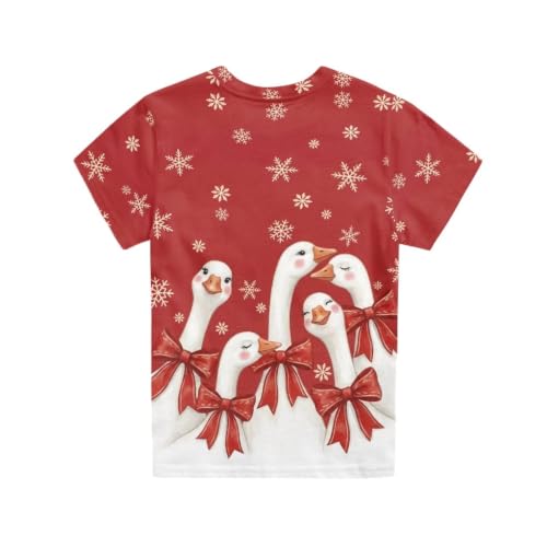 Image of Xhuibop Kids T Shirts for Boys Size 3-16 Girls Short Sleeve Sportswear Active Tops