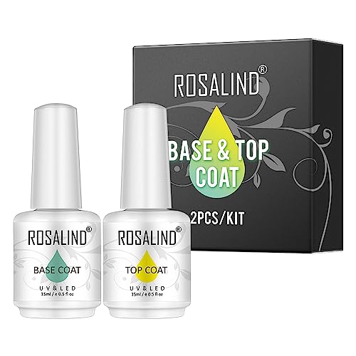 Set Gel Top Coat y Base Coat 2 Pzs Rosalind miniatura 1
