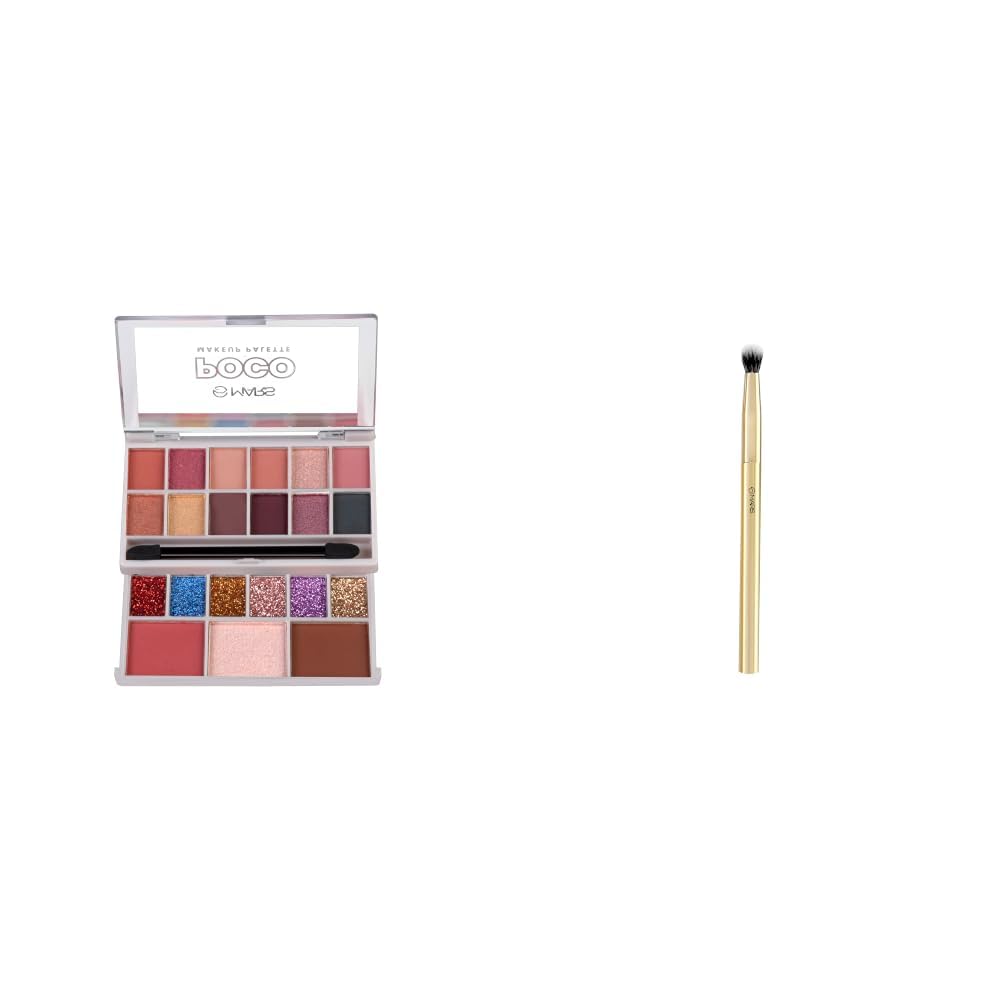 MARS Poco Face Makeup and eyeshadow Palette with Slider Case MARS Artists Arsenal Professional Small Blending Eyeshadow Makeup Brush-image-30