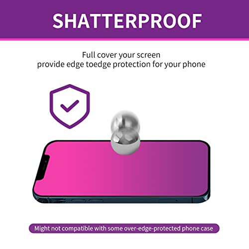 Image of 2 Pack Tempered Glass for iPhone 12 Pro Max Privacy Screen Protector | for iPhone12 ProMax 6.7inch Anti Spy Anti Blue Light Eye Protection Anti-Scratch Bubble Free Easy Installation