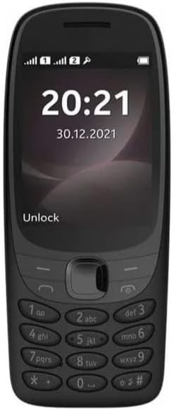 6310 Mobile Phone Compatible Dual Sim (Black)