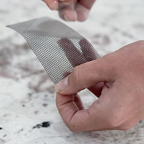 Sonnenhof Screen Repair Kit - Extra Long (Black) 2” X 197” (16.5Ft) 3 Layer Strong Adhesive & Waterproof Fiberglass Patch Tape, Recover Holes & Cuts On Window Mesh Screen (Black) #TOP6