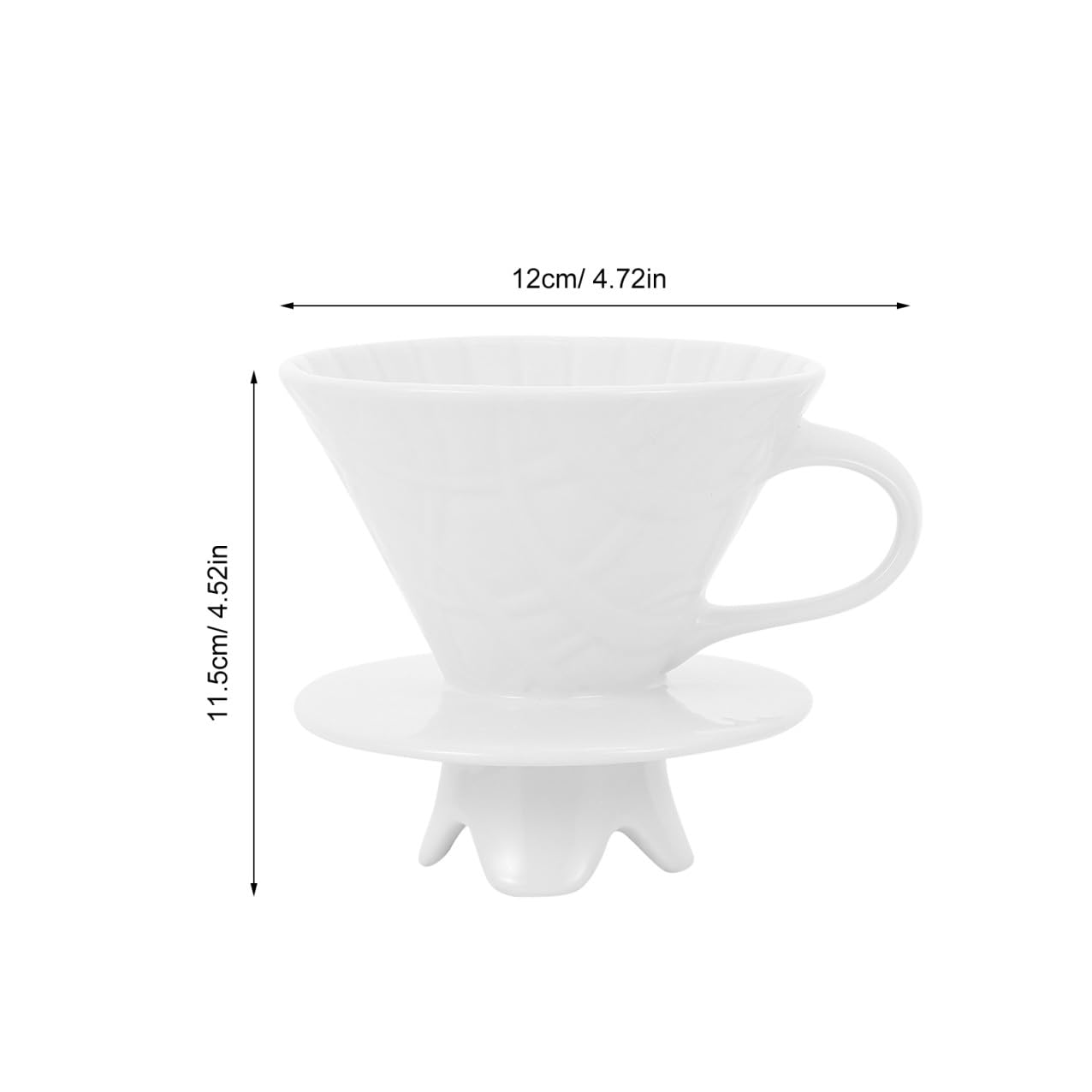 Embudo De Cerámica Filtro Café Taza De Filtro Diseño Elegante Ligero y Portátil