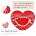 100pcs Small Bags for Small Business, 3.5x5 inch Heart-Shaped Jewelry Bags Clear Mylar Ziplock Baggies Cute Packaging Supplies for Bracelet Sample (Red）