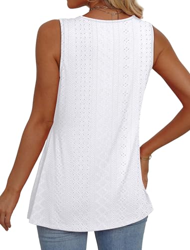 Womens Tops Fashion Clothing Cruise Outfits Cowgirl Outfits Plus Size Clothes Spring Tops Beach Vacation Essentials White Boho Tank Top Babydoll Maternity Clothes XL