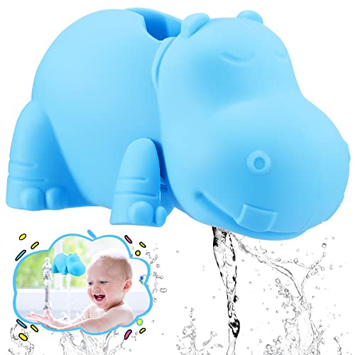 Copertura per Rubinetto Della Vasca Da Bagno, Copertura per Rubinetto Dell'acqua Con Ippopotamo in Stile Cartone Animato, Copribocca Protettiva per Doccia per Bambini Misura Universale