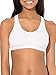 Fruit of the Loom Women's 3-Pack Shirred Front Racerback, White/Black Hue/Heather Grey, Size 40