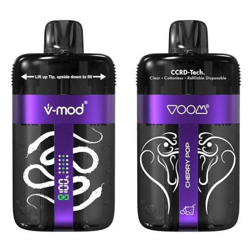電子タバコ 充電式 50000 回吸引可能 シーシャ 持ち運び 使い捨て Vape ベイプエンジン 水蒸気タバコ 煙量調節可能 爆煙 850mAh大容量 禁煙補助に最適 (チェリーアイス(Cherry))
