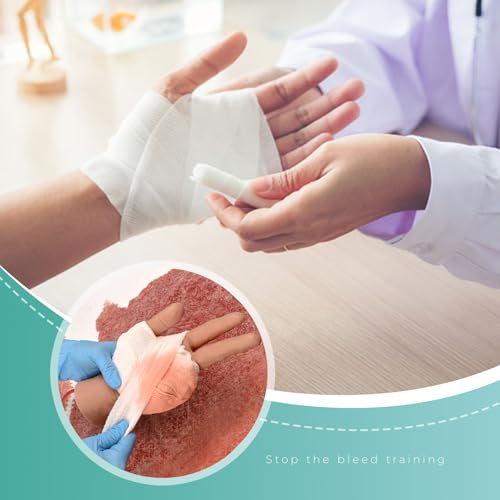 Image of Wound Packing Hand Trainer, Trauma Hand Kit for Stop the Bleeding Control Training, Hemorrhage Hand Training for Medical Education, Medium Skin