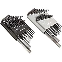 Amazon Basics Juego de llaves allen/hexagonales de 36 piezas -