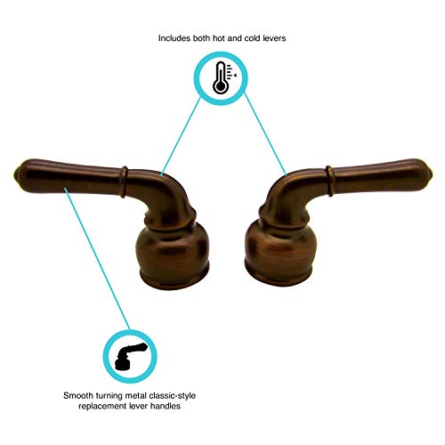 Dura Faucet DF-RKCM-ORB Metal RV Classical Replacement Handles (Oil Rubbed Bronze) - Thumbnail 5