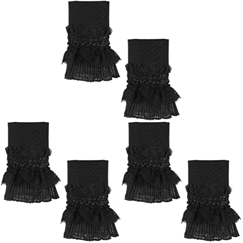 SOIMISS 3 Paires Manteau Faux Stretch Doux Pratique Accessoires Femmes Accessoire Faux Mode Filles Vêtements Orne Décoratif Manches Costume Élégant Robe Délicat Poignets Floral