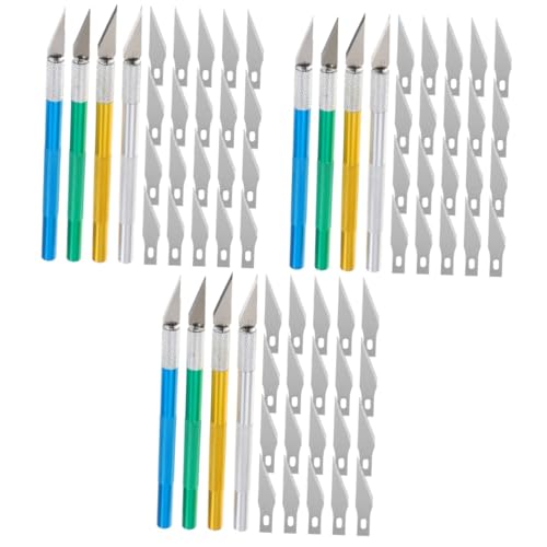 ARTIBETTER 12 Sets Aluminum Set for Wood Plastic Paper Cutting Sturdy Comfortable Handle