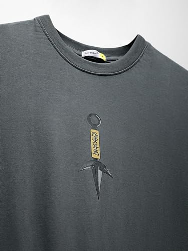 Image of Bewakoof Men's Printed Grey Round Neck Half Sleeve Loose Fit T-Shirt