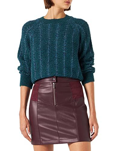 Naf Naf Elane J1 Falda, Color Granate, 46 para Mujer