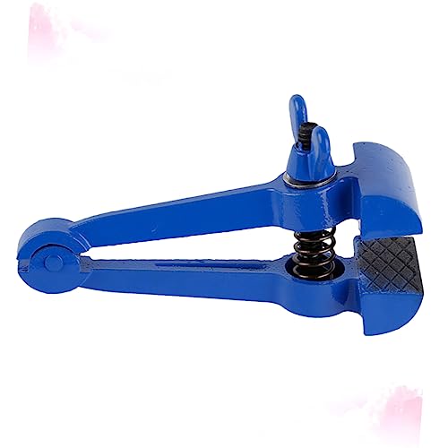 Pince à main serrer polyvalent Holibanna petit étau fixe bleu - 3