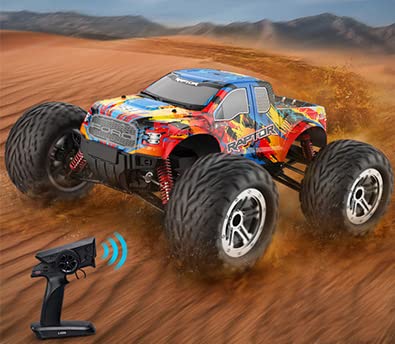 efaso Ferngesteuertes Auto E331 RC Monstertruck Ford Raptor F150 1:10 Lizenz Modell - RC Auto ferngesteuert Zwei Starke Motoren, Metallgetriebe auch für Offroad – Bild 4