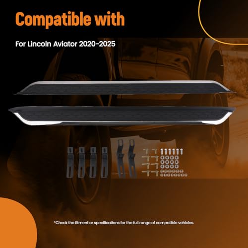 Estribos laterales para Lincoln Aviator 2020-2025 2 piezas miniatura 2