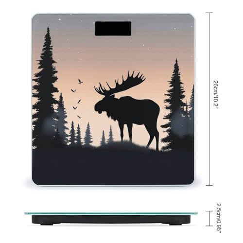Báscula digital de baño con pantalla LCD y diseño semicircular miniatura 2
