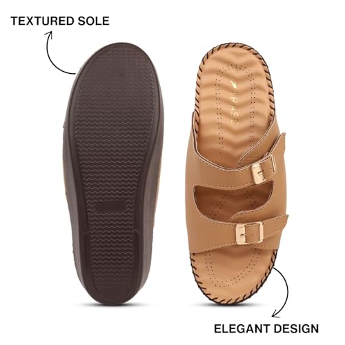 Image of TRASE Women Slippers | Doctor Ortho Comfort, Light Weight, Soft & Stylish Footwear for Women | Suitable for Knee, Diabetic & Orthopedic Pains