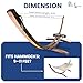 Petra Leisure 14 Ft. Wooden Arc Hammock Stand + Deluxe Hand Woven Bohemian Chic Rope Hammock Bed. 2 Person Bed. 450 LB Capacity(Teak Stain/Brown)