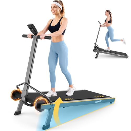 ANCHEER Treadmill with Handle Bar, 3.0 HP Foldable Walking pad with 12% Incline, 320 lbs...