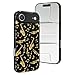 CFZZNYESQF Fashion Saxophone Trumpets Music Gold Black Phone Case with Precise Cutouts, Wireless Charging Compatible, Mobile Cases Compatible with iPhone 17 Series
