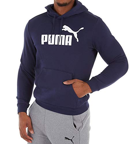 PUMA Men's Essential Hoody Fleece Big Logo - blue - S