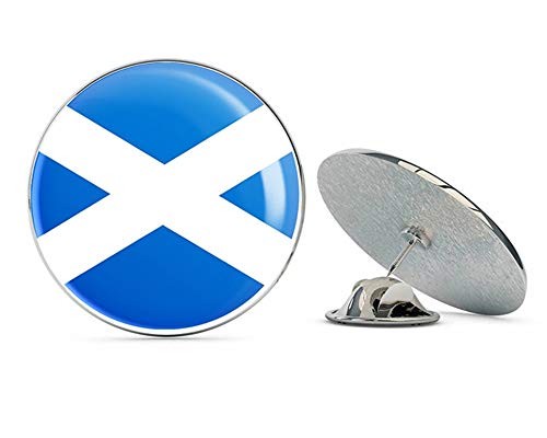 Scotland Scottish Flag Round Metal 0.75