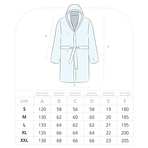 Lumaland Luxury Mikrofaser Bademantel mit Kapuze für Damen und Herren in verschiedenen Größen und Farben Rot L